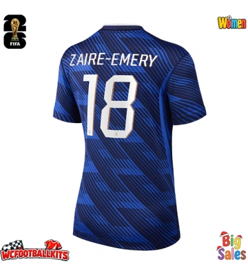 France Warren Zaire-Emery #18 Replica Home Stadium Shirt for Women World Cup 2026 Short Sleeve